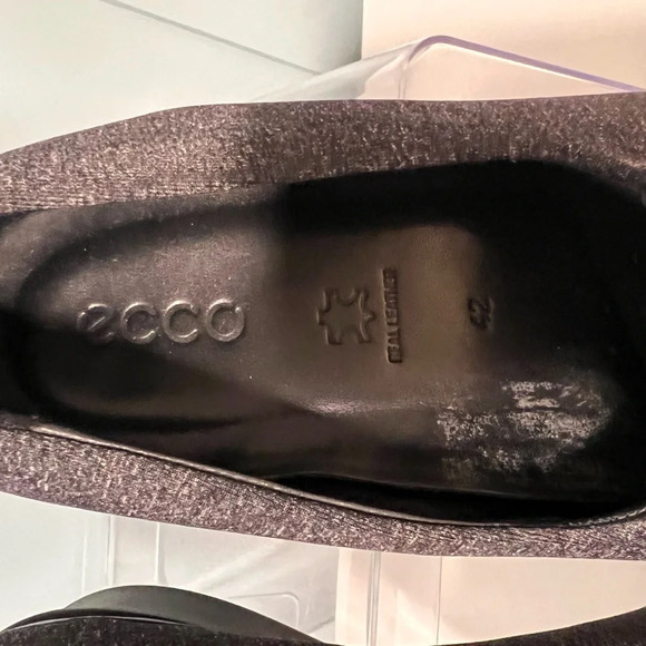 ECCO Felicia Women's Size EU 42 (US 11/11 1/2) Gray Stretch Slip On Wedge Shoes. - Picture 6 of 12